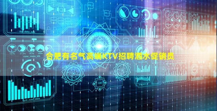 合肥有名气高端KTV招聘酒水促销员